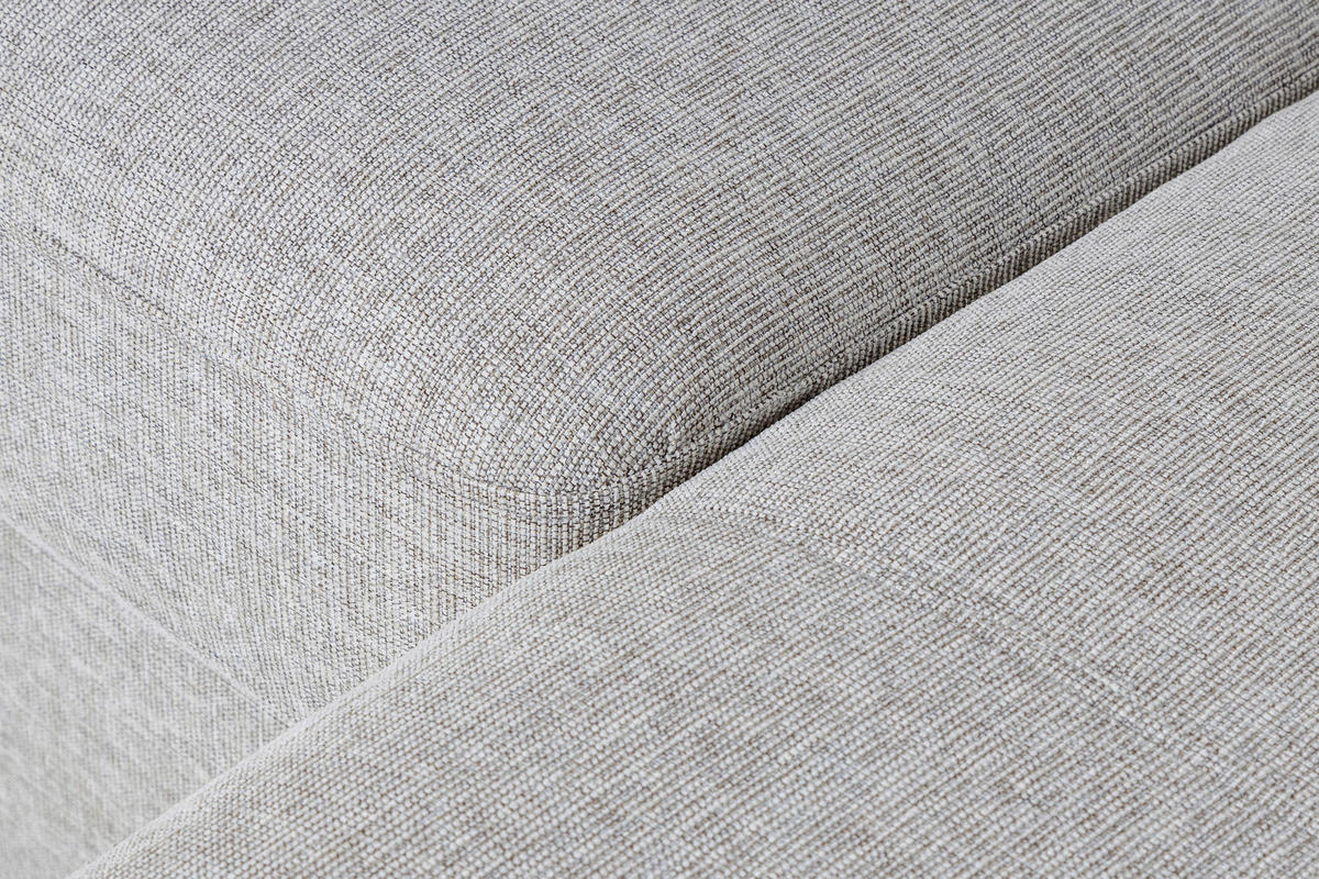 SOFFA i beige  - beige/svart, Klassisk, trä/textil (241/382/163cm) - Carryhome