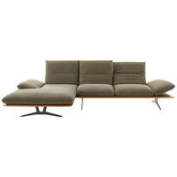 ROHOVÁ SEDAČKA, drevo, textil, zelená - čierna/zelená, Design, kov/drevo (159/314cm) - Dieter Knoll