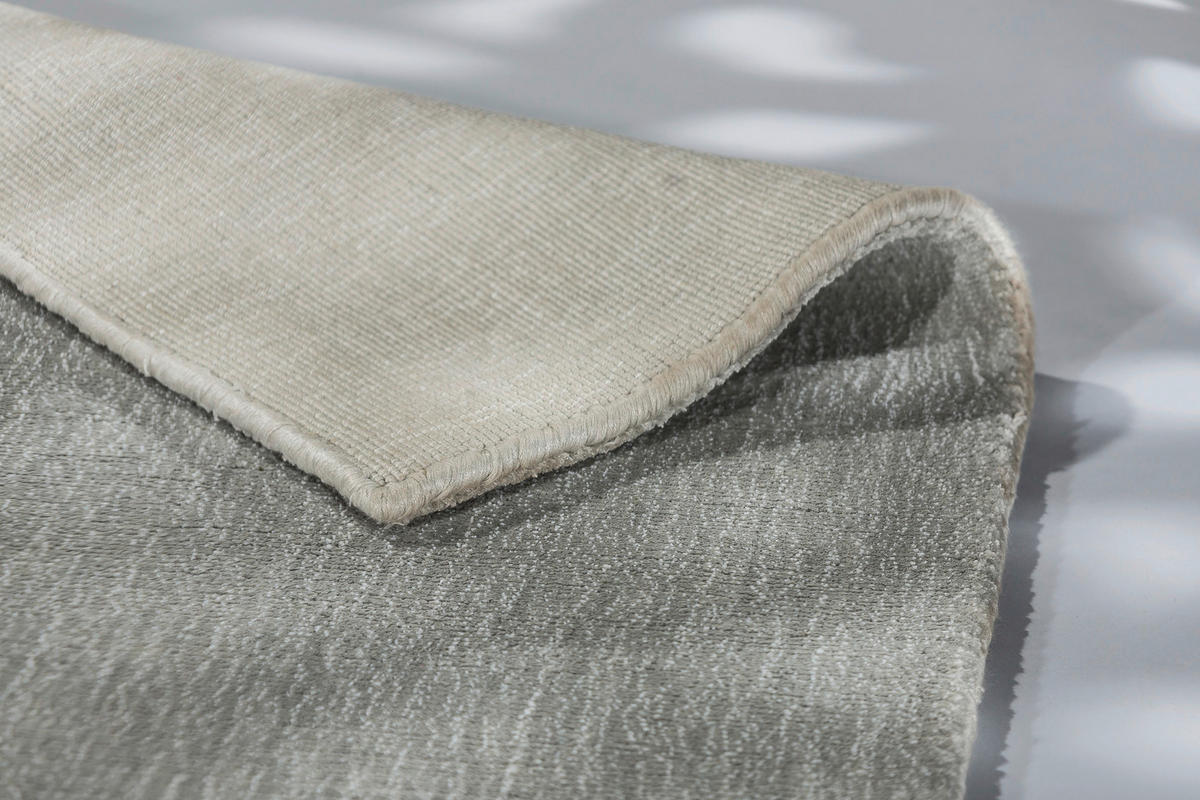 HANDWEBTEPPICH 200/300 cm Aura Silberfarben  - Silberfarben, Design, Textil (200/300cm) - Schöner Wohnen