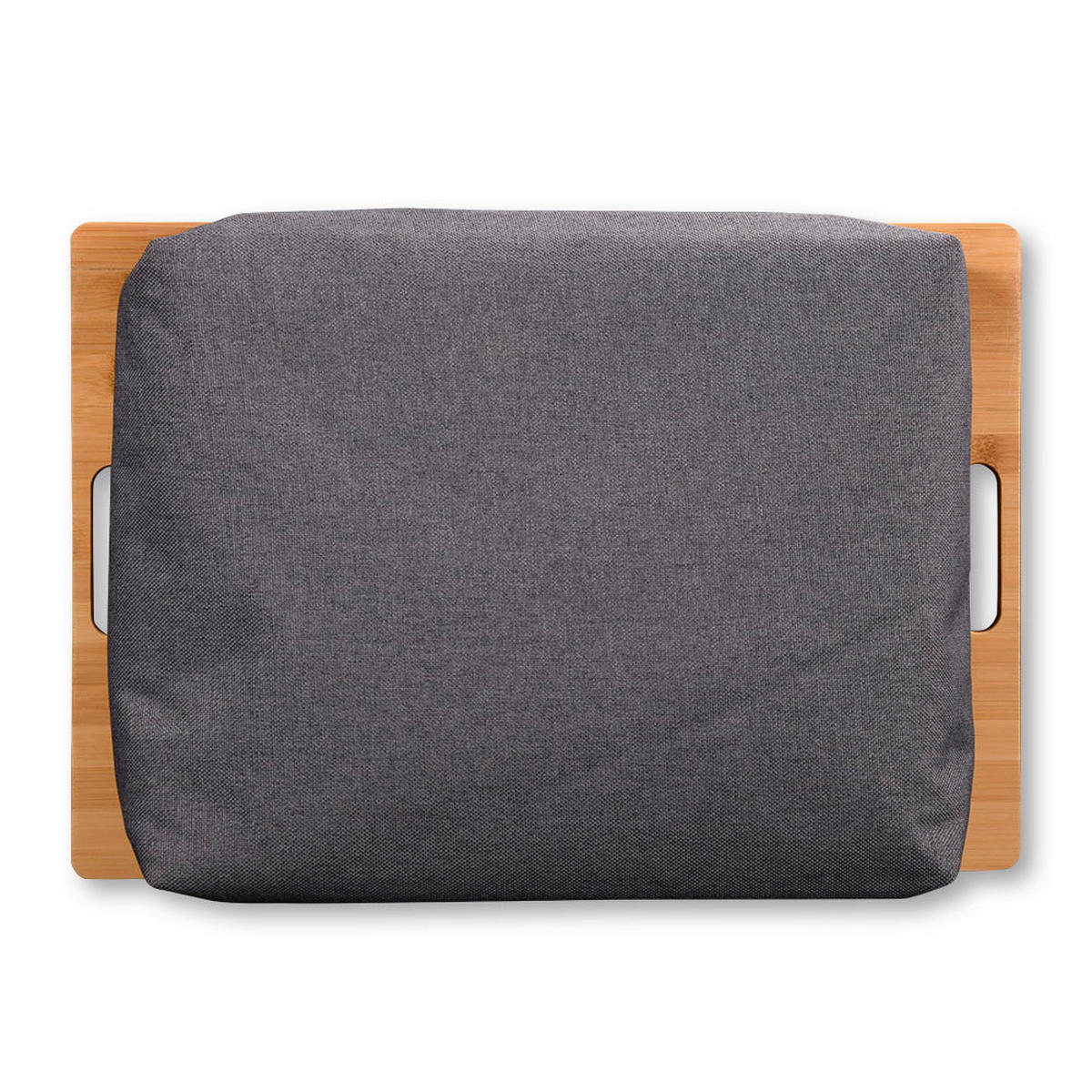 TABLETT   45/31/8 cm   - Dunkelgrau/Naturfarben, Basics, Naturmaterialien/Textil (45/31/8cm) - Kesper