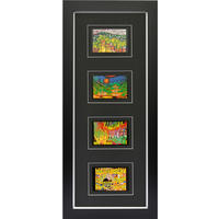 KUNSTDRUCK Hundertwasser Architektur Architektur 2  - Multicolor/Schwarz, Basics, Papier/Holzwerkstoff (45/103,5cm)