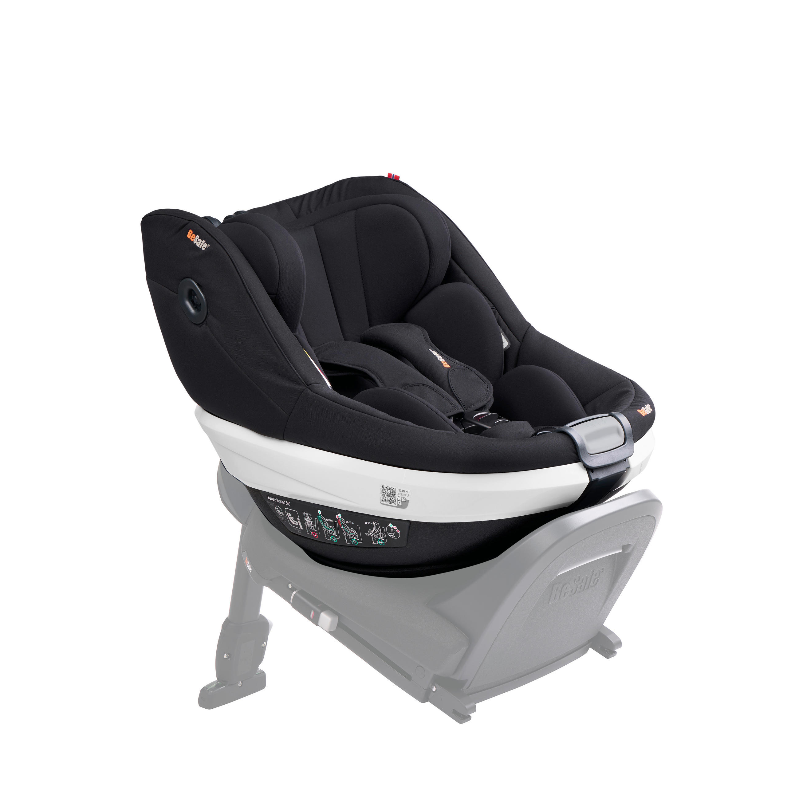 DJEČJA AUTOSJEDALICA Beyond 360 - crna, Basics, tekstil (67/44/43cm) - Besafe