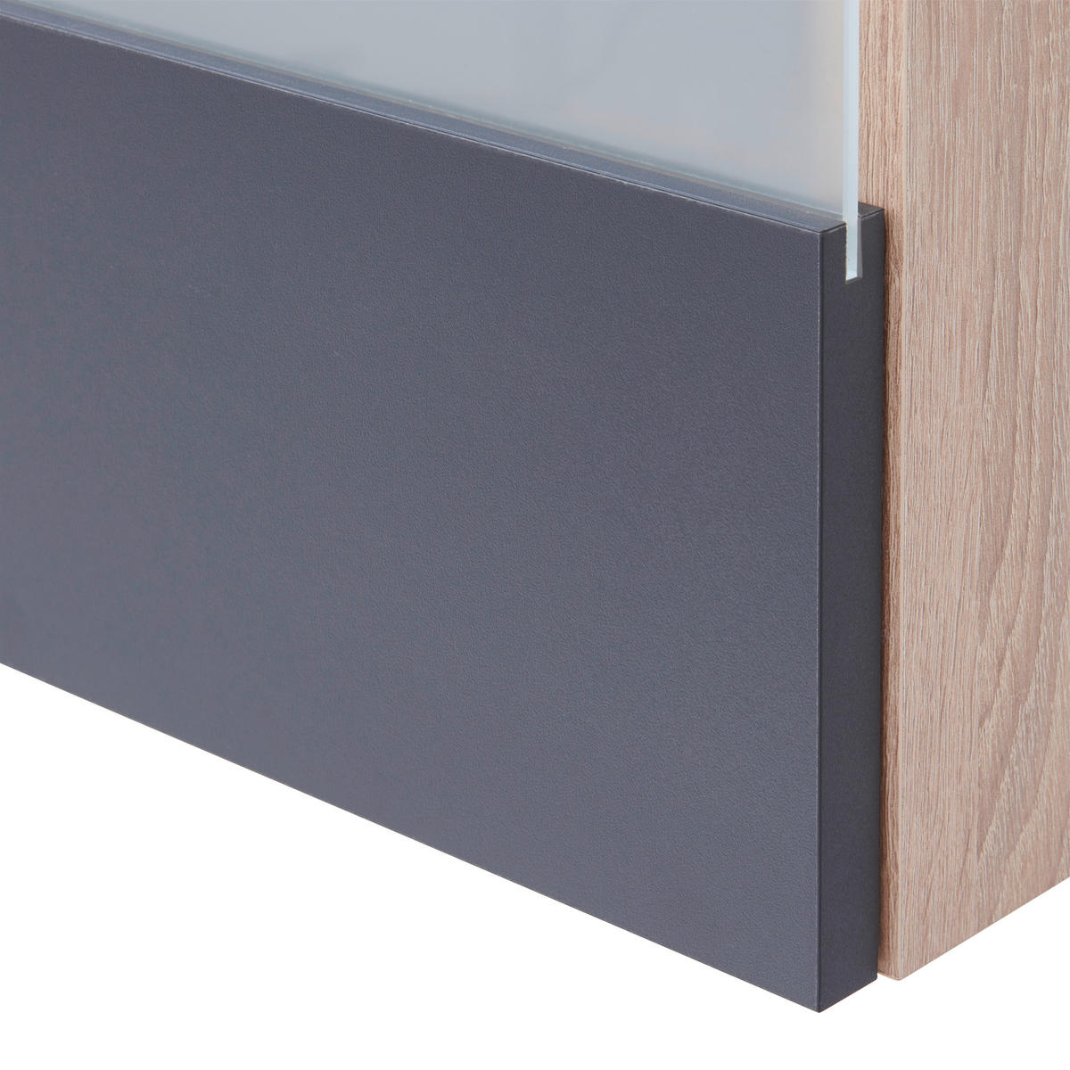 KÜCHENBLOCK 310 cm   in Grau, Eichefarben  - Eichefarben/Grau, Basics, Holzwerkstoff (310cm) - Respekta