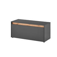 GARDEROBENBANK  in 100/45/40 cm  - Anthrazit/Eiche Wotan, Design, Kunststoff (100/45/40cm) - Modante