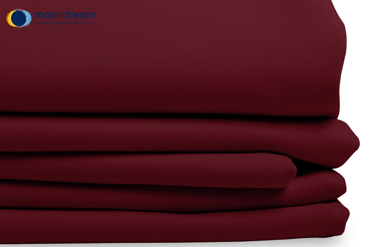 VERDUNKELUNGSVORHANG - Rot, Design, Textil (145/260cm)