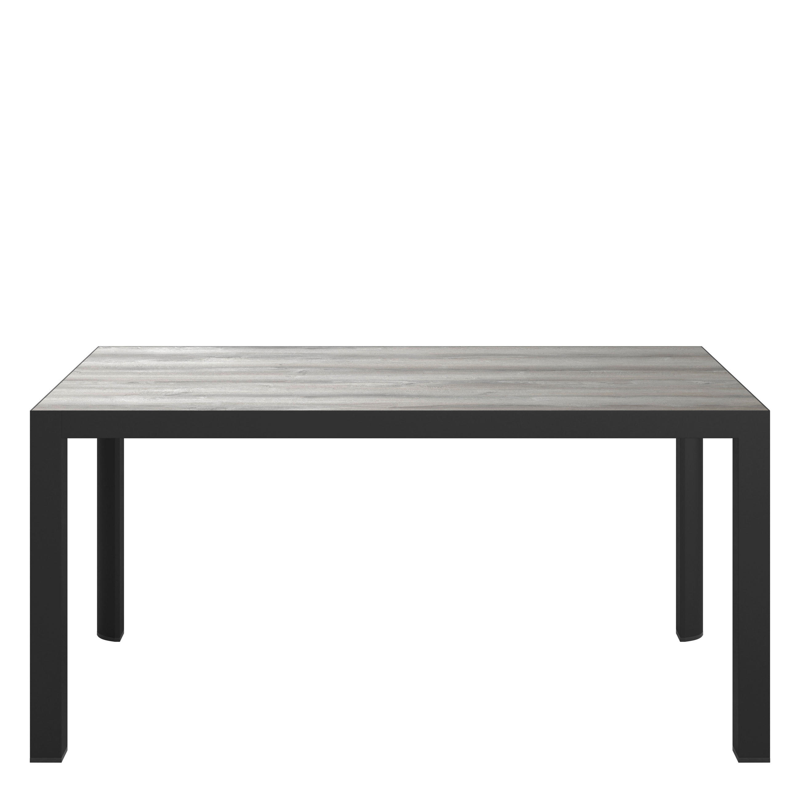 GARTENTISCH Metall, Glas Anthrazit, Naturfarben rechteckig  - Anthrazit/Naturfarben, LIFESTYLE, Glas/Metall (160/90/75cm) - Ambia Garden