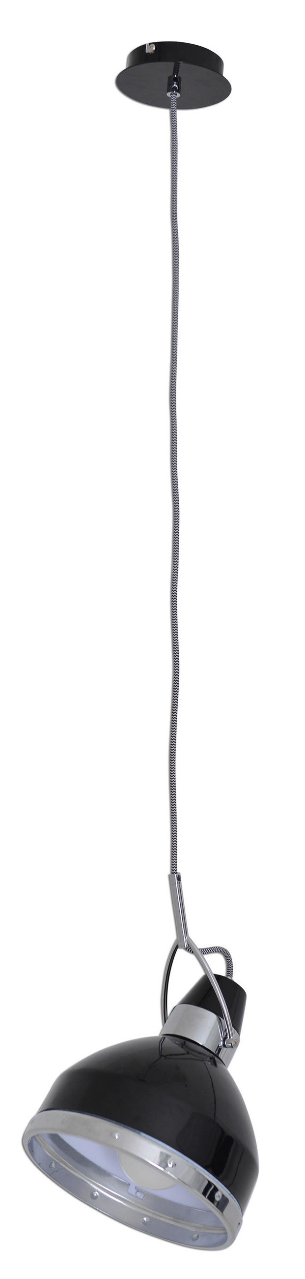 HÄNGELEUCHTE 22,8/135 cm  - Schwarz, KONVENTIONELL, Metall (22,8/135cm) - Näve