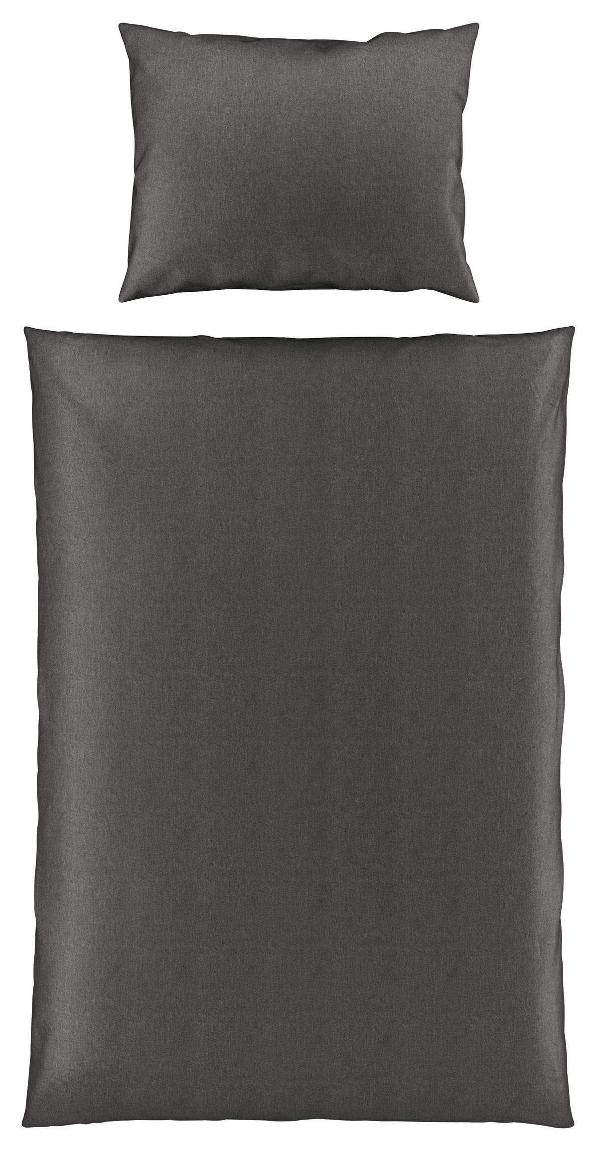 ÁGYNEMŰHUZAT-GARNITÚRA 140/200 cm  - sötétszürke, Konventionell, textil (140/200cm) - Novel