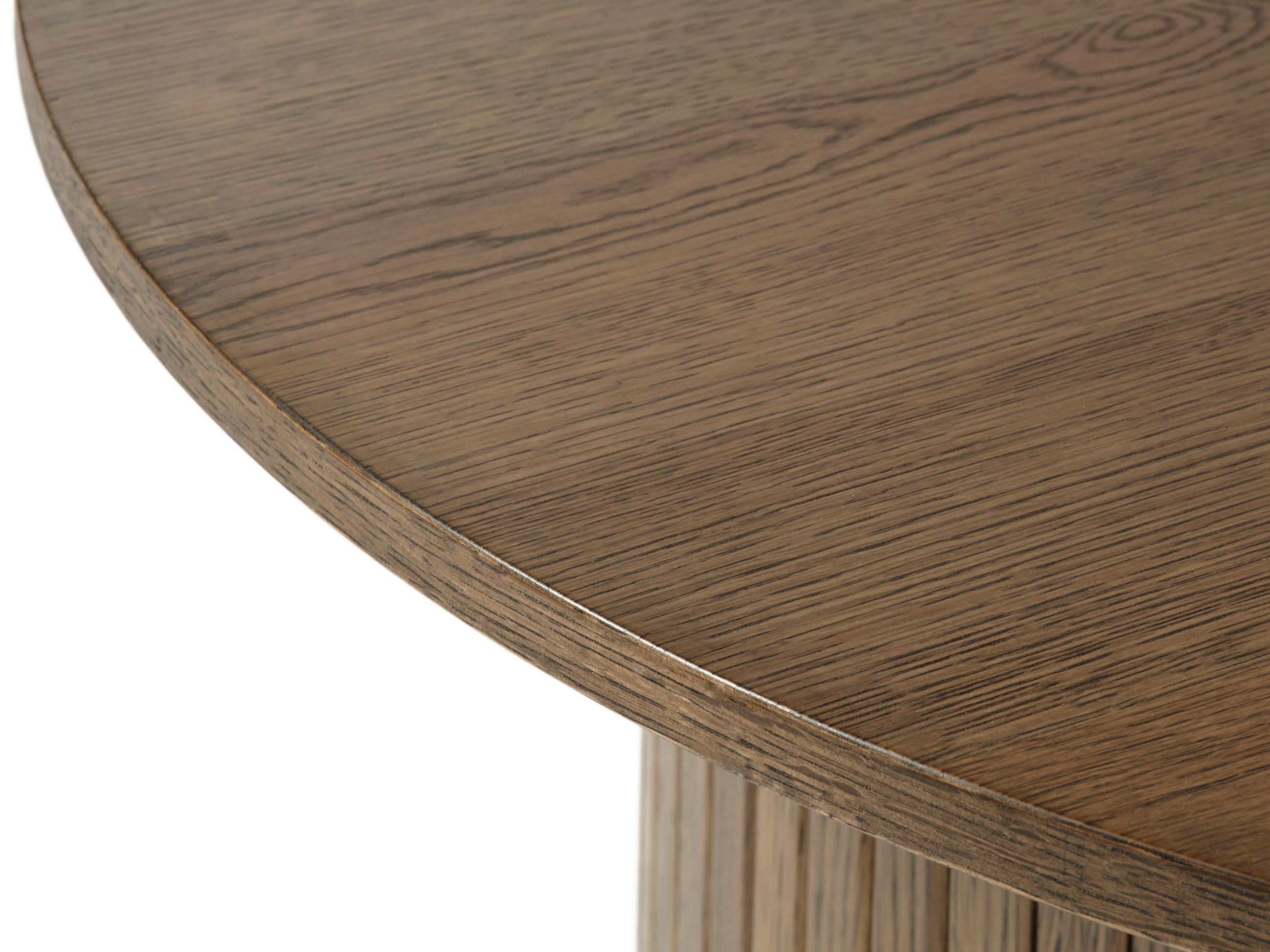 COUCHTISCH furniert 90/90/45 cm rund Eichefarben  - Eichefarben, Trend, Holzwerkstoff (90/90/45cm) - home24