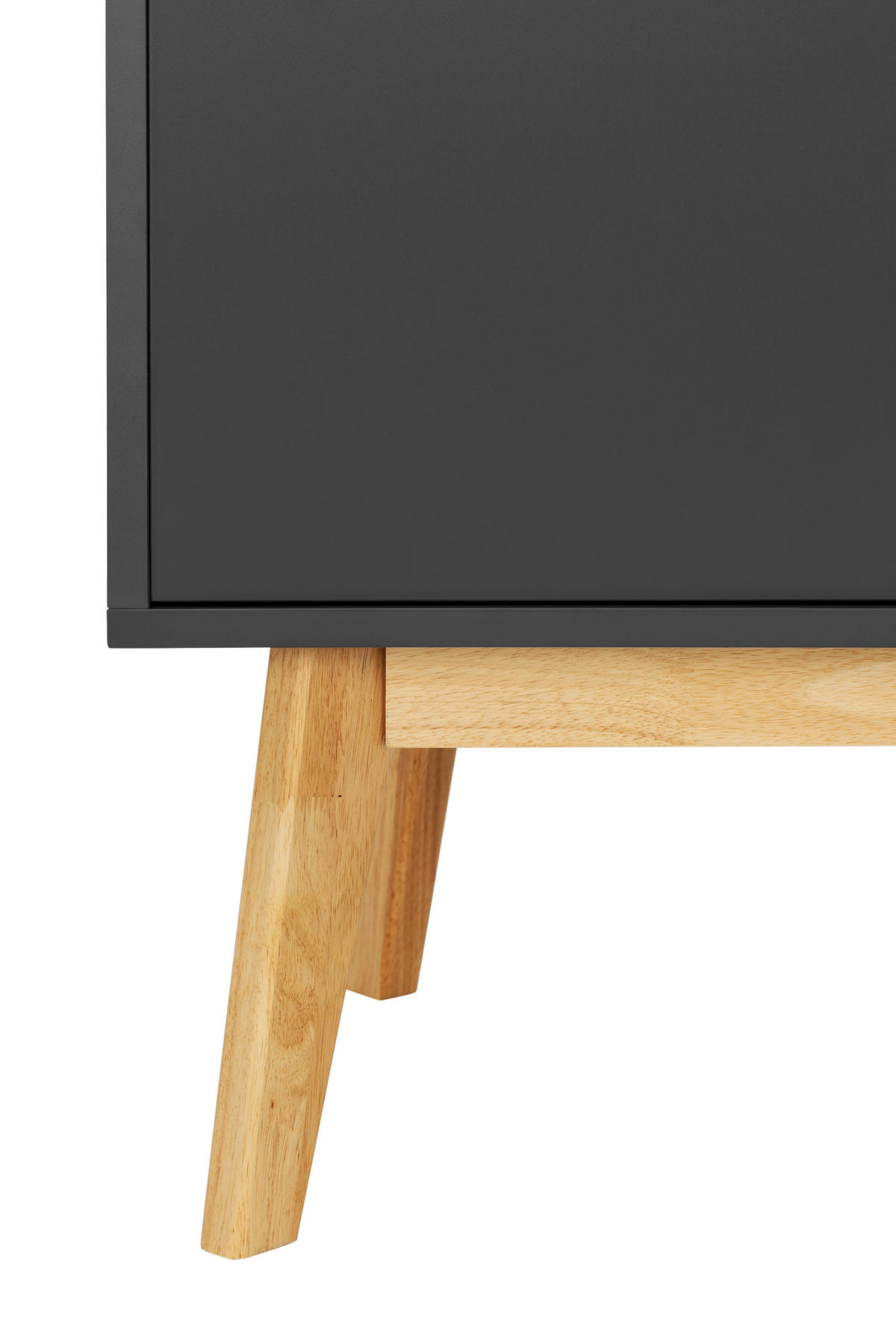 VYSOKÁ KOMODA, kaučukové dřevo, šedá, přírodní barvy, 100/149/40 cm - šedá/bílá, Design, dřevo/kompozitní dřevo (100/149/40cm) - MID.YOU