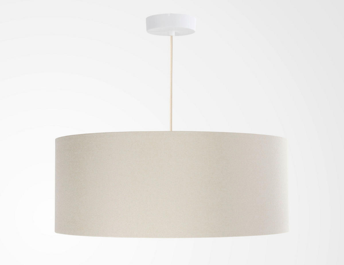 HÄNGELEUCHTE Boho 50/88 cm   - Beige/Creme, Design, Kunststoff/Textil (50/88cm)