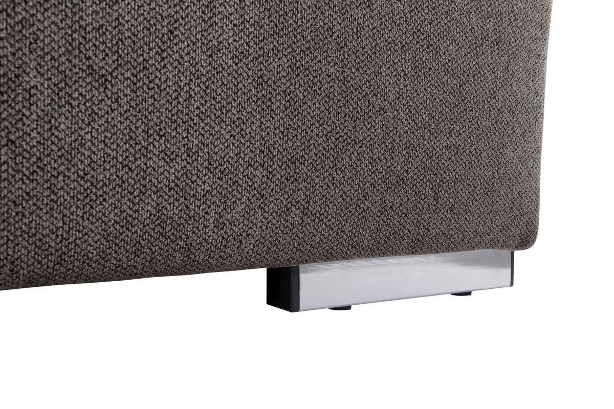 WOHNLANDSCHAFT Grau  - Grau, Design, Textil/Metall (215/328/173cm) - MID.YOU