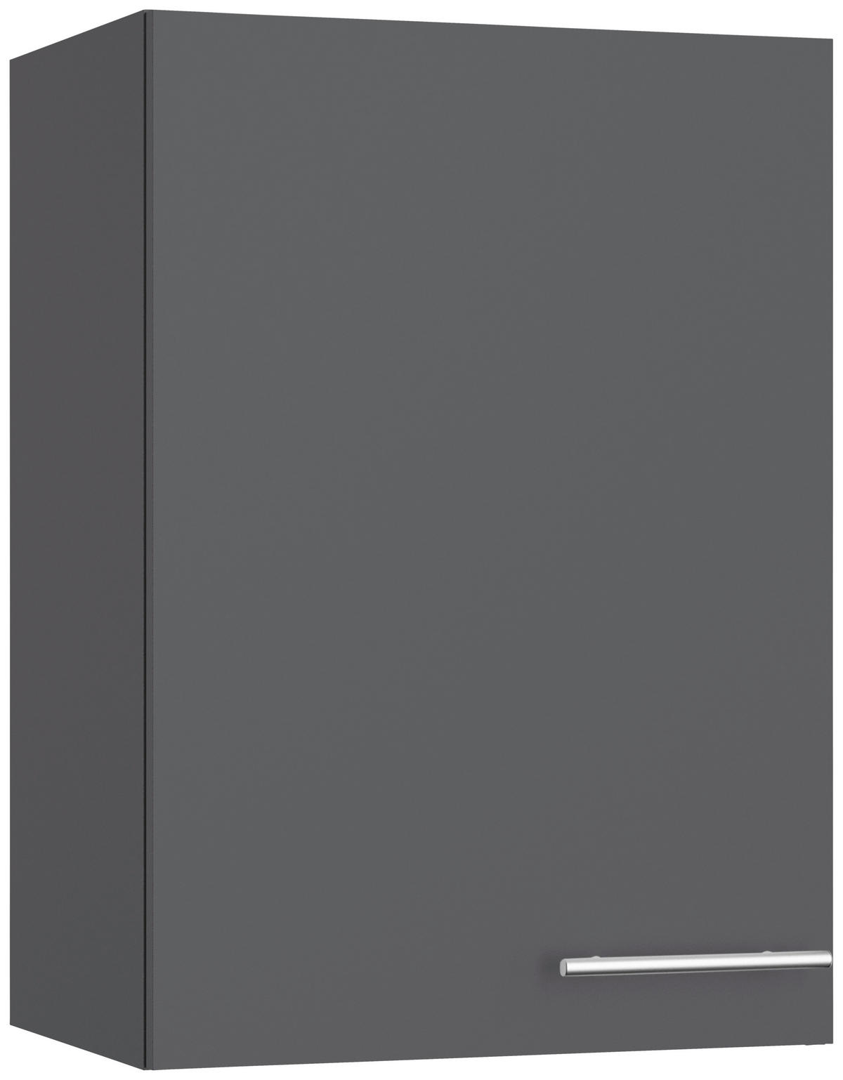 KÜCHENBLOCK 270 cm   in Anthrazit  - Edelstahlfarben/Eichefarben, Basics, Holzwerkstoff/Metall (270cm) - Optifit