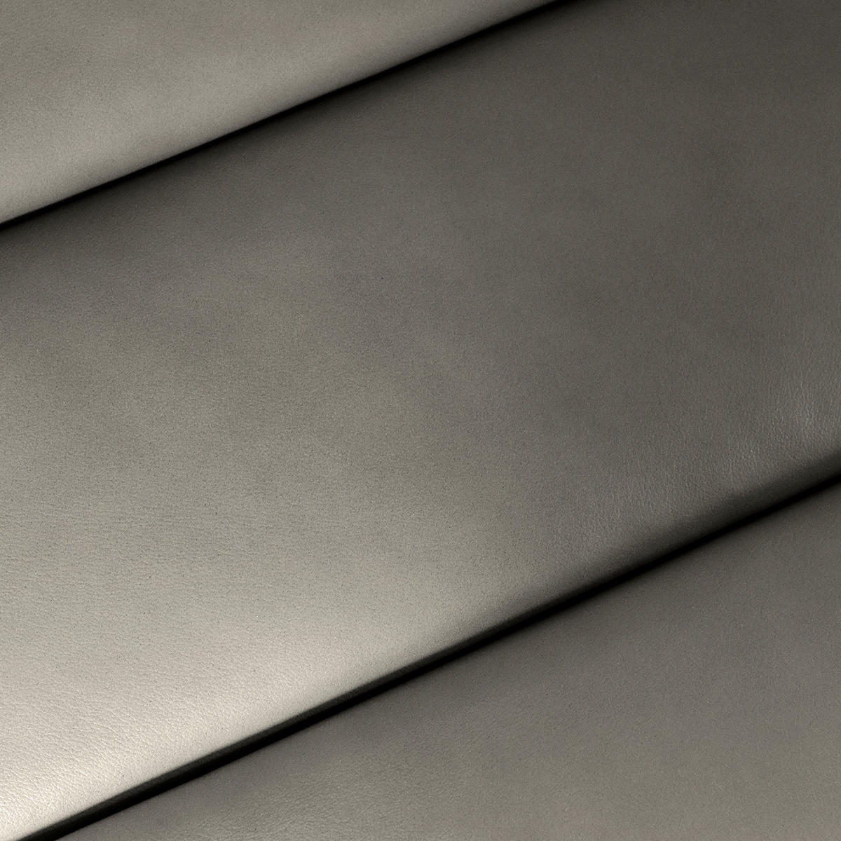 RELAXLIEGE in Echtleder Grau  - Silberfarben/Grau, Design, Leder/Metall (65/65-95/171cm) - Livetastic