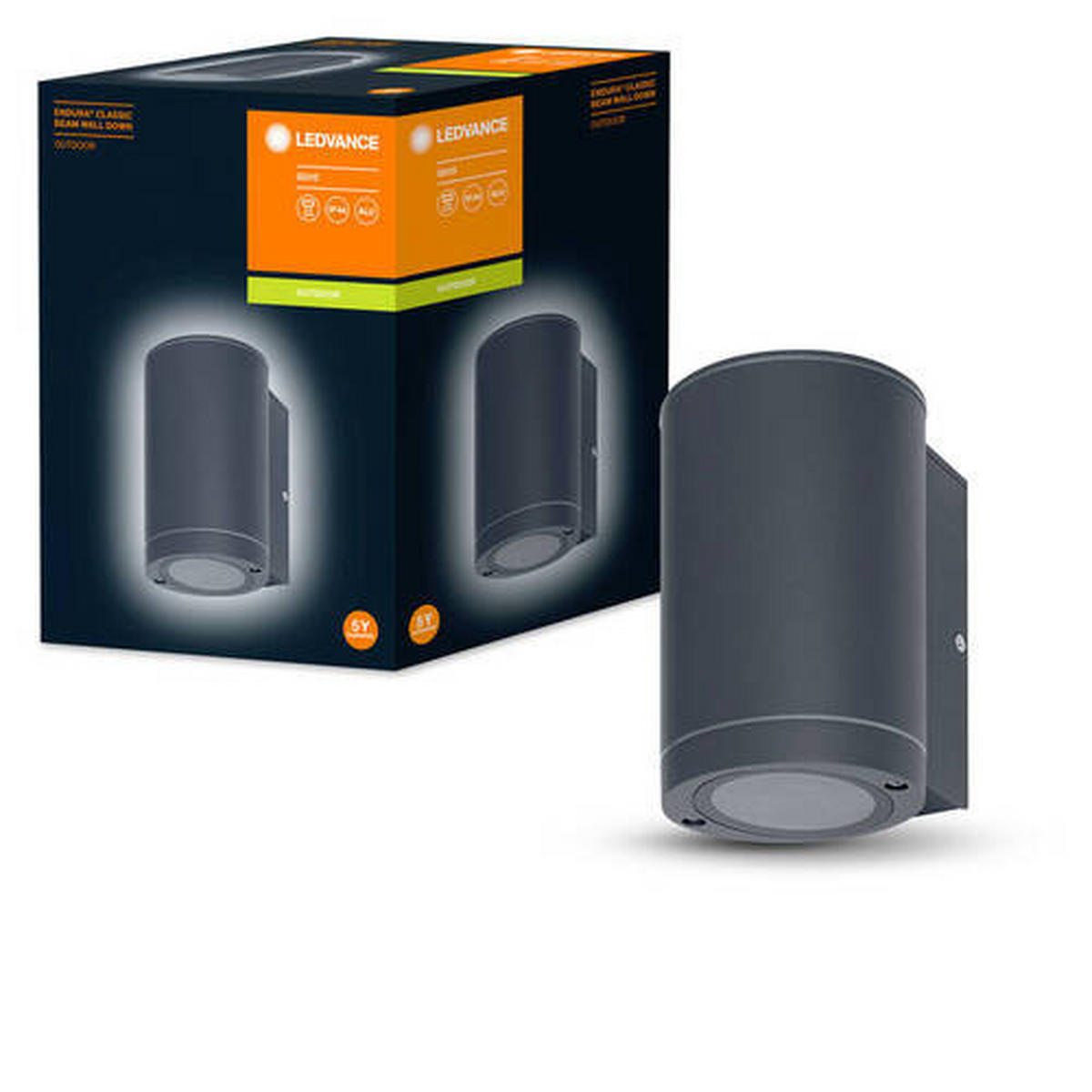 AUßENWANDLEUCHTE Endura Classic Beam 10,4/9,2/14,6 cm   - Anthrazit, Basics, Glas/Metall (10,4/9,2/14,6cm) - Ledvance