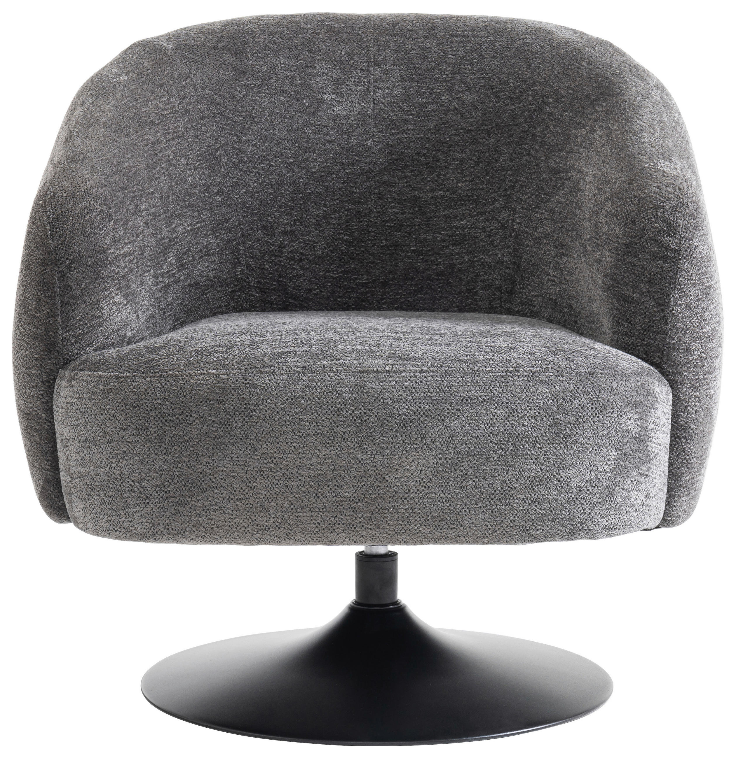 SESSEL Chenille Anthrazit    - Anthrazit/Schwarz, Design, Textil/Metall (78/76/83cm) - Carryhome