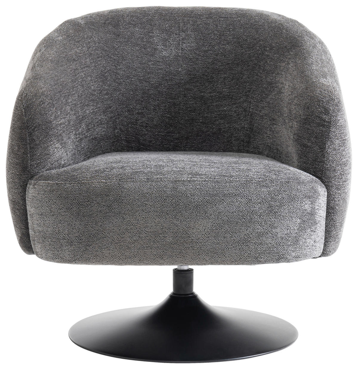 SESSEL Chenille Anthrazit    - Anthrazit/Schwarz, Design, Textil/Metall (78/76/83cm) - Carryhome