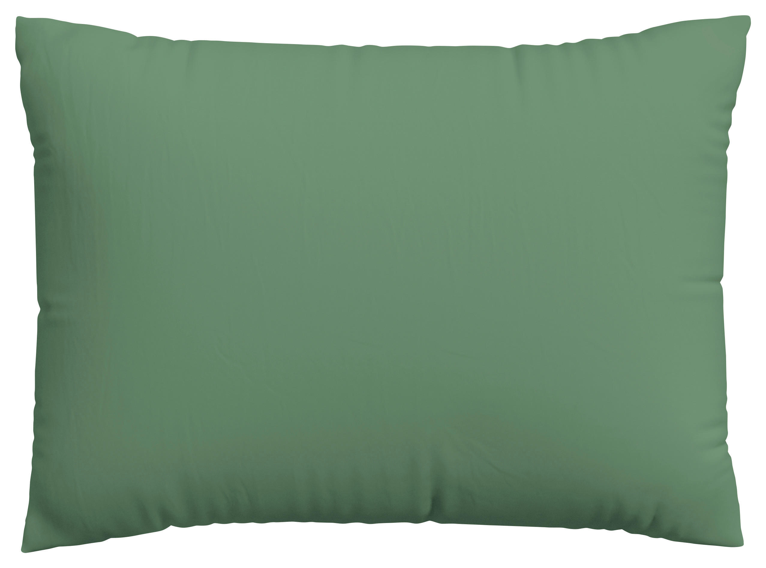 KOPFPOLSTERBEZUG WOVEN SATIN 60/80 cm  - Grün, Basics, Textil (60/80cm) - Schlafgut