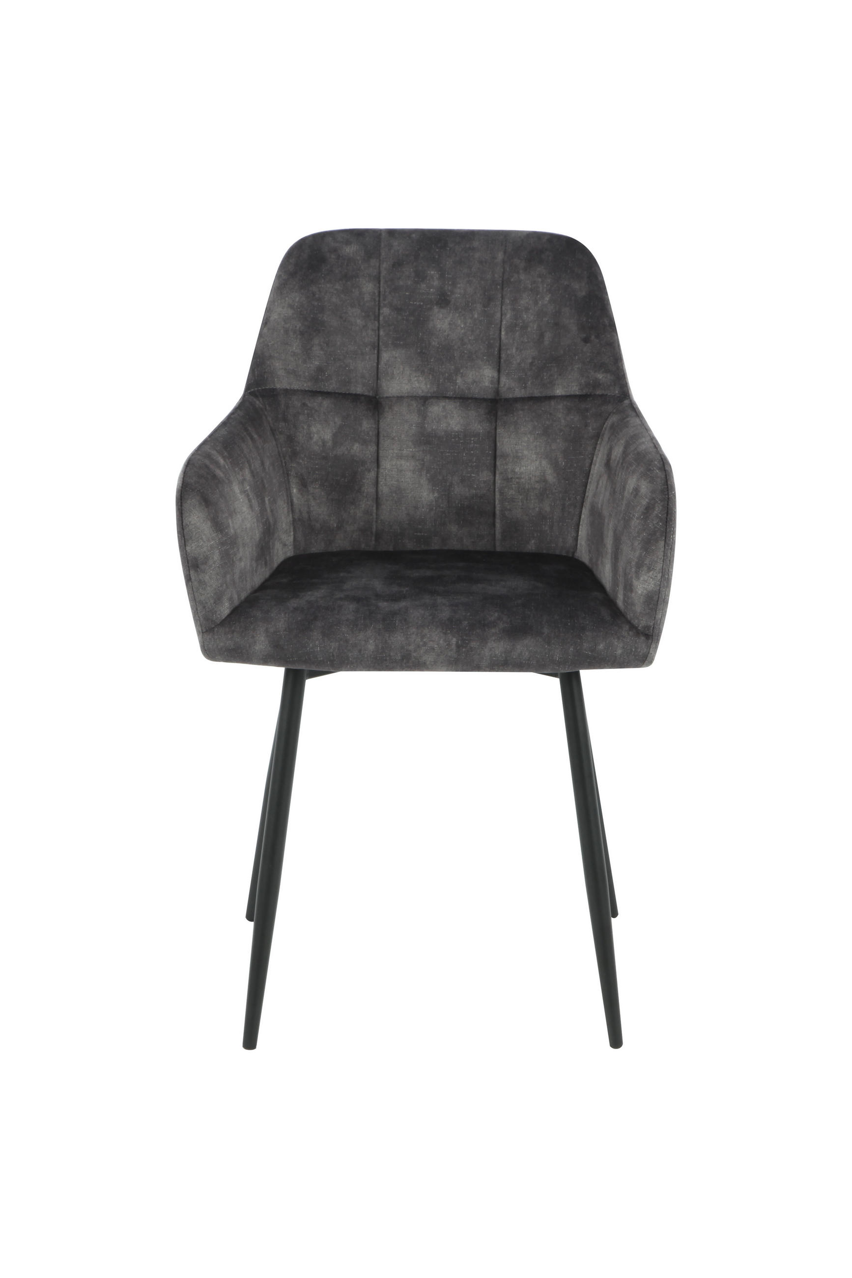 ŽIDLE S PODRUČKAMI, ocel, velur, antracitová - antracitová, Moderní, kov/textil (55/84/61cm) - Livetastic