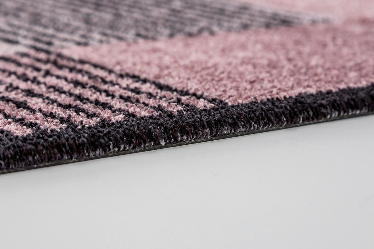 FUSSMATTE  50/70 cm  Braun, Rosa, Rot, Schwarz, Rotbraun  Abstraktes  - Rotbraun/Rot, KONVENTIONELL, Textil (50/70cm) - Schöner Wohnen