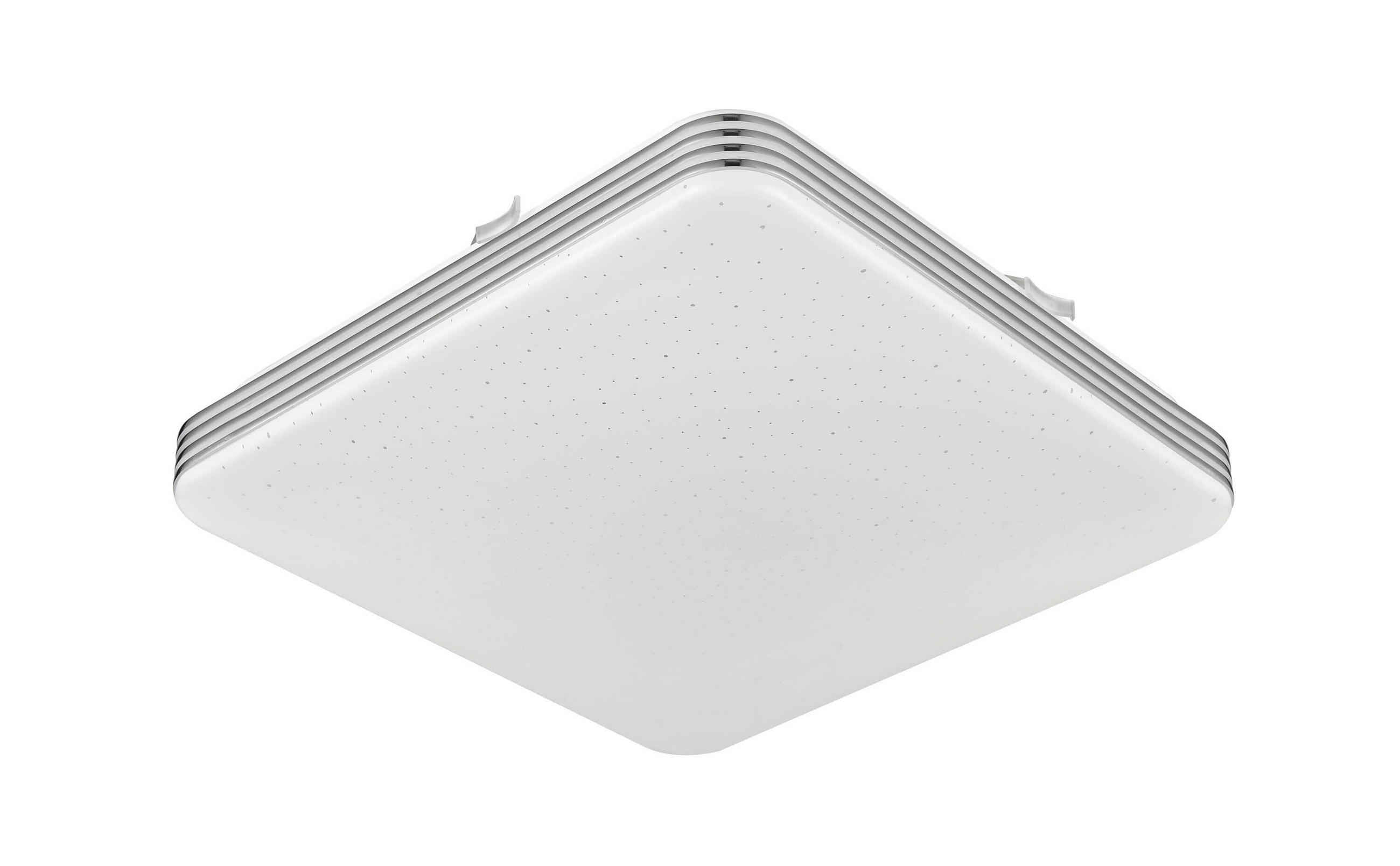STROPNÍ LED SVÍTIDLO, 27/27/7 cm - bílá/barvy chromu, Lifestyle, kov/plast (27/27/7cm) - Boxxx
