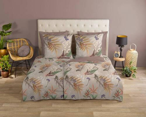 WENDEBETTWÄSCHE 135/200 cm Otso Renforcé  - Taupe/Braun, Design, Textil (135/200cm)