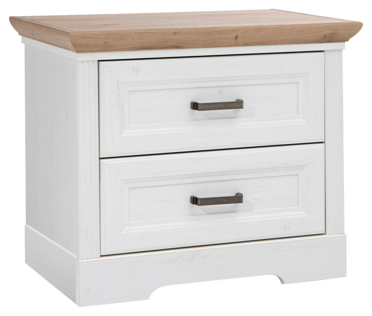 ÉJJELISZEKRÉNY fehér, Artisan tölgy  - fekete/nikkelszínű, Lifestyle, műanyag/faalapú anyag (64cm) - Landscape