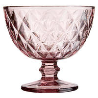 DESSERTSKÅL     - rosa, Basics, glas (11/10cm) - Novel