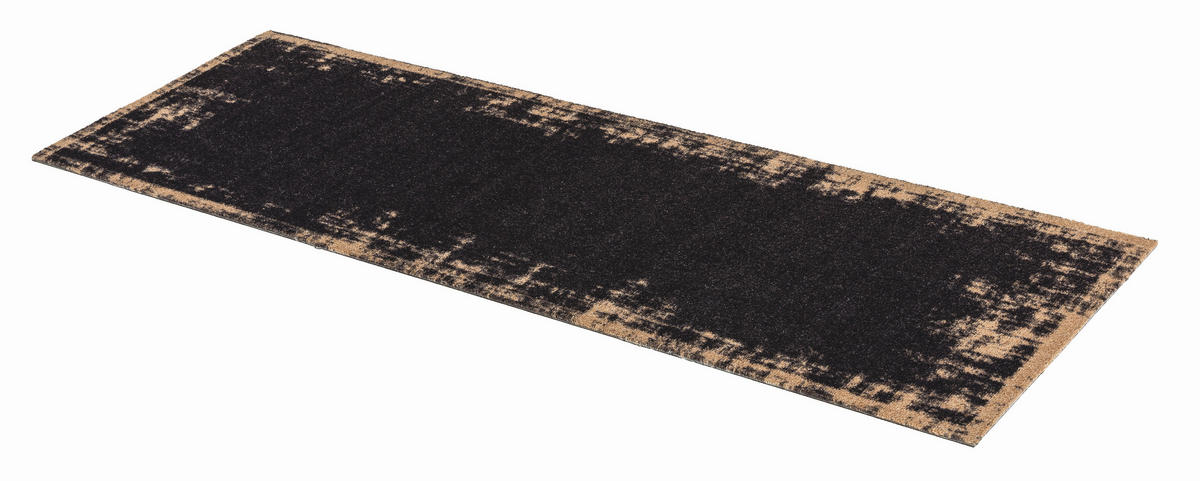 STAZA ZA KUHINJU 50/150 cm   crna, tamno narančasta  Miabella  - tamno narančasta/crna, Design, tekstil (50/150cm)