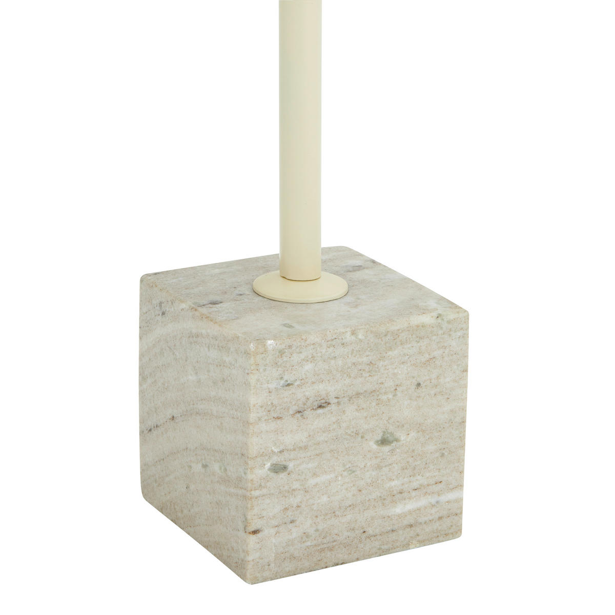 BEISTELLTISCH 35/35/51 cm Braun, Beige rund  - Hellbraun/Beige, Design, Glas/Stein (35/35/51cm) - Livetastic