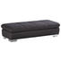 HOCKER Flachgewebe Anthrazit - Chromfarben/Anthrazit, Design, Textil (156/41/74cm) - Xora