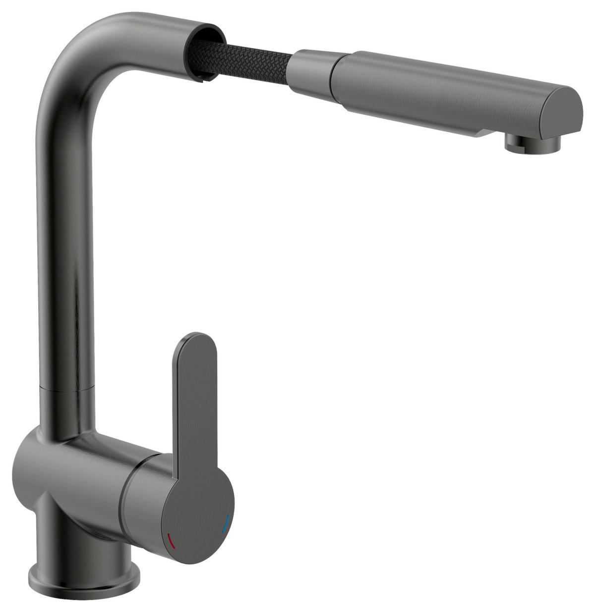 KÜCHENARMATUR - Graphitfarben, Basics, Metall (24/30/5,5cm) - Xora