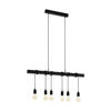 HÄNGELEUCHTE 100/10/110 cm   - Schwarz, Design, Holz/Metall (100/10/110cm) - Eglo
