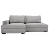 ECKSOFA in Cord Grau  - Schwarz/Grau, Design, Kunststoff/Textil (158/223cm) - Lomoco