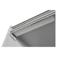 TÜRDÄMPFER 61/9/5 cm 3-teilig Silberfarben  - Silberfarben, Kunststoff/Metall (61/9/5cm) - home24