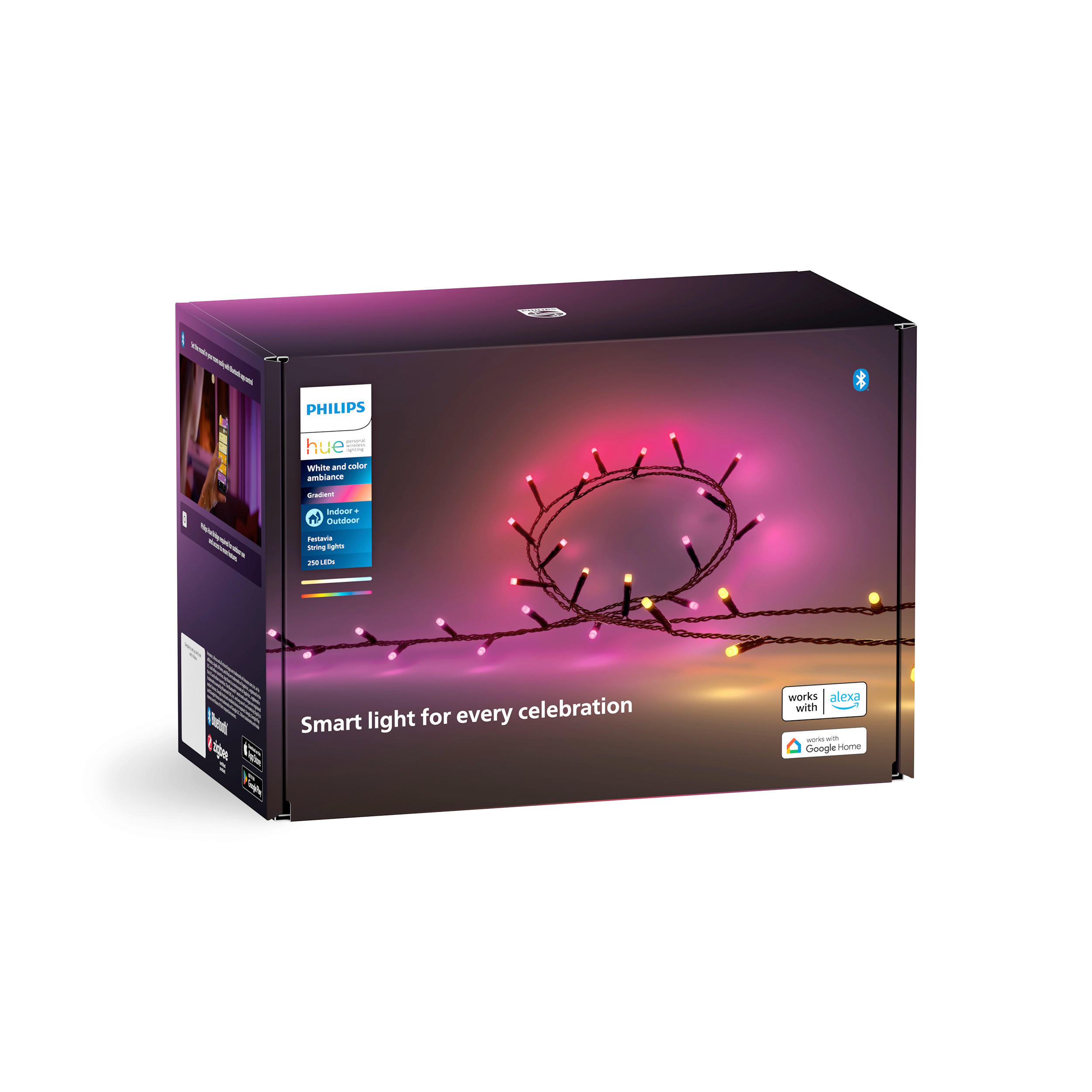 LICHTERKETTE - Schwarz, Basics, Kunststoff (10/15/25cm) - Philips HUE