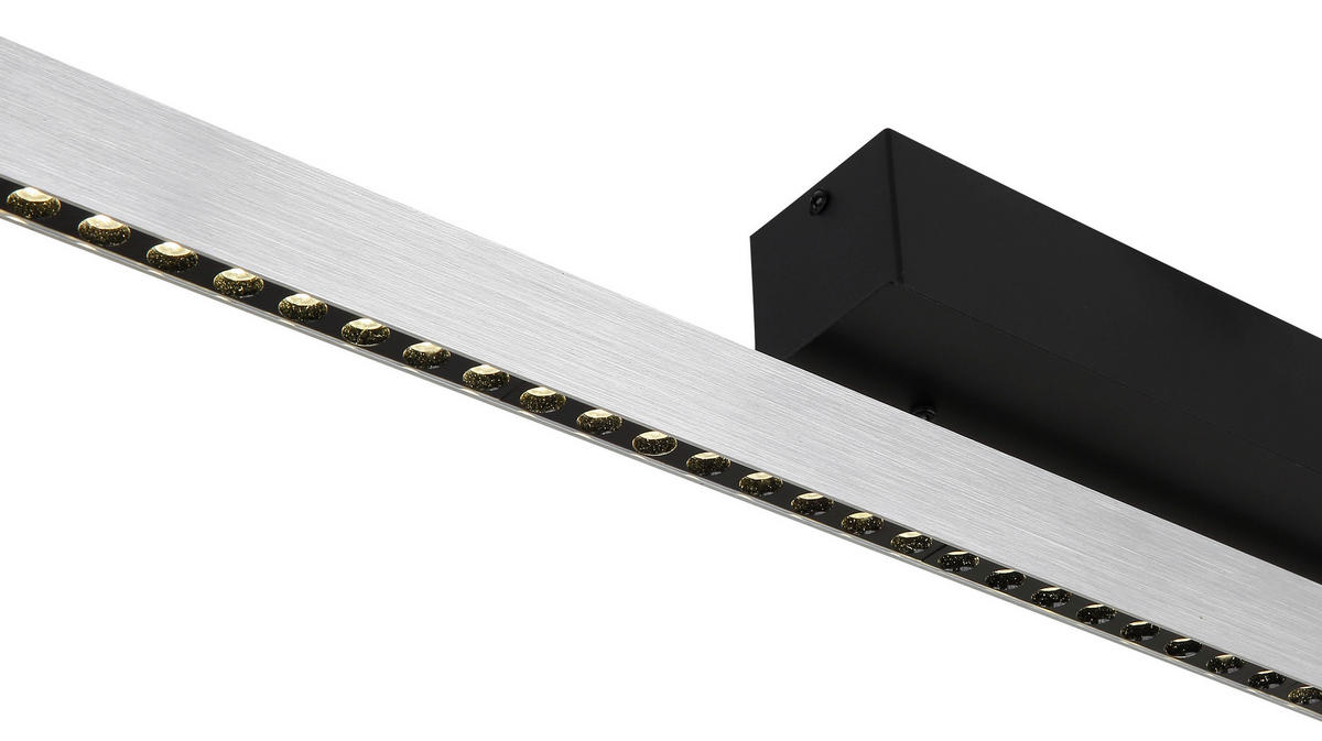 LED-HÄNGELEUCHTE 120/9/120 cm    - Schwarz/Alufarben, Konventionell, Metall (120/9/120cm) - Globo