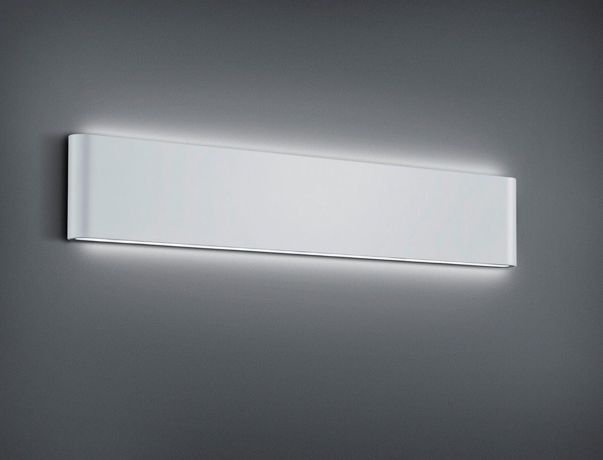 AUßENWANDLEUCHTE 46,5/9/4 cm   - Weiß, Design, Metall (46,5/9/4cm) - Trio Leuchten