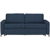 SCHLAFSOFA in Textil Blau  - Blau/Schwarz, Konventionell, Textil/Metall (187/84/97cm) - Welnova