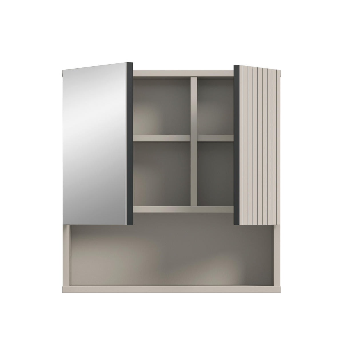 SPEGELSKÅP  - kashmir, Trend, trämaterial/glas (60/55/17cm) - MID.YOU