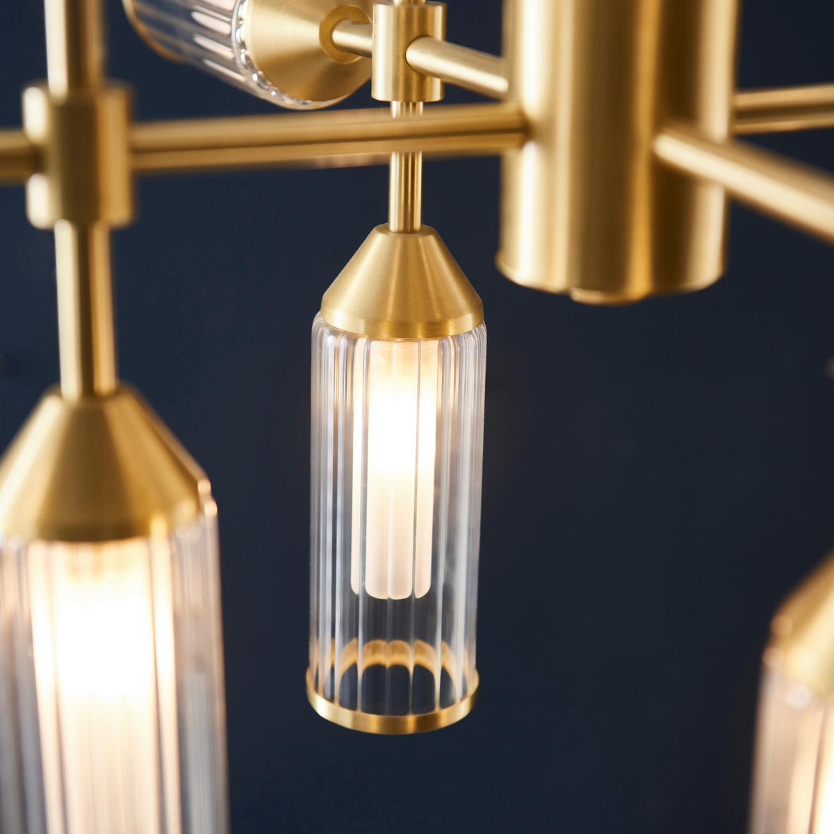 DECKENLEUCHTE    73.5/82/73.5 cm  - Messingfarben, KONVENTIONELL, Glas (73.5/82/73.5cm) - ENDON