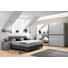 BOXSPRINGBETT in Grau - Chromfarben/Grau, KONVENTIONELL, Kunststoff/Textil (180/200cm) - Bentley BOXSPRINGBETT in Grau - Chromfarben/Grau, KONVENTIONELL, Kunststoff/Textil (180/200cm) - Bentley