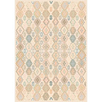 VINTAGE-TEPPICH Ondea Parviza 240/340 cm  in Sandfarben, Hellrosa, Blaugrau  - Sandfarben/Hellrosa, LIFESTYLE, Kunststoff/Textil (240/340cm) - Lindorug