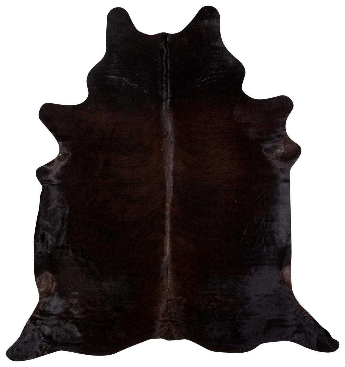 RINDERFELL 160/250 cm Schwarz  - Schwarz, Basics, Leder/Fell (160/250cm) - Linea Natura