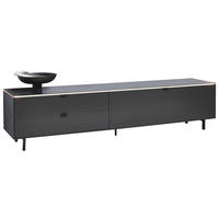COMODĂ JOASĂ 216,8/50,1/46 cm  - antracit/negru, Design, metal/material pe bază de lemn (216,8/50,1/46cm) - Dieter Knoll