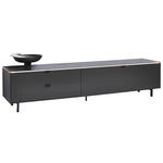 LOWBOARD Anthrazit  216,8/50,1/46 cm  - Anthrazit/Schwarz, Design, Holzwerkstoff/Metall (216,8/50,1/46cm) - Dieter Knoll