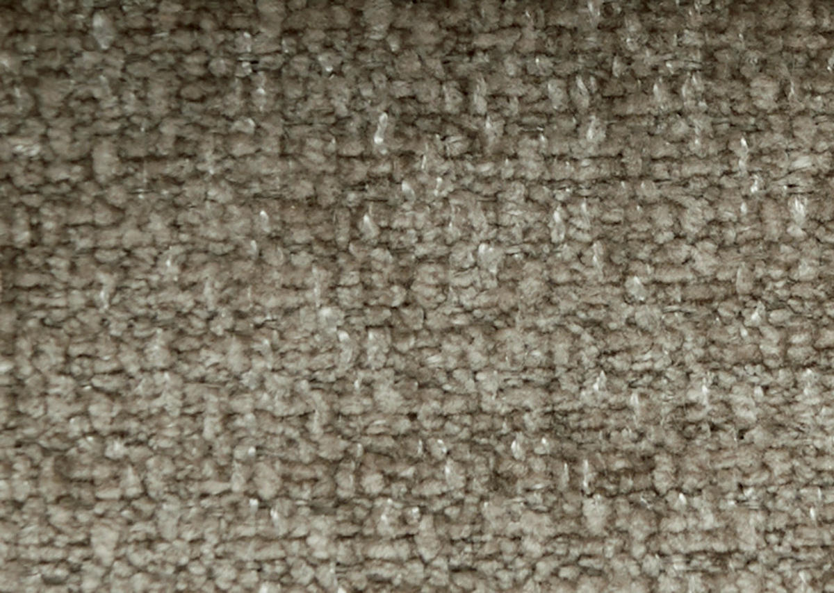 ECKSOFA in Chenille Taupe  280/170-195 cm  - Taupe/Schwarz, Design, Textil/Metall (280/170-195cm) - Dieter Knoll
