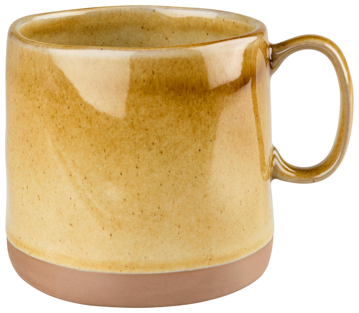 KAFFEEBECHER  530 ml   - Bernsteinfarben, Trend, Keramik (9,5/9,5cm) - Landscape