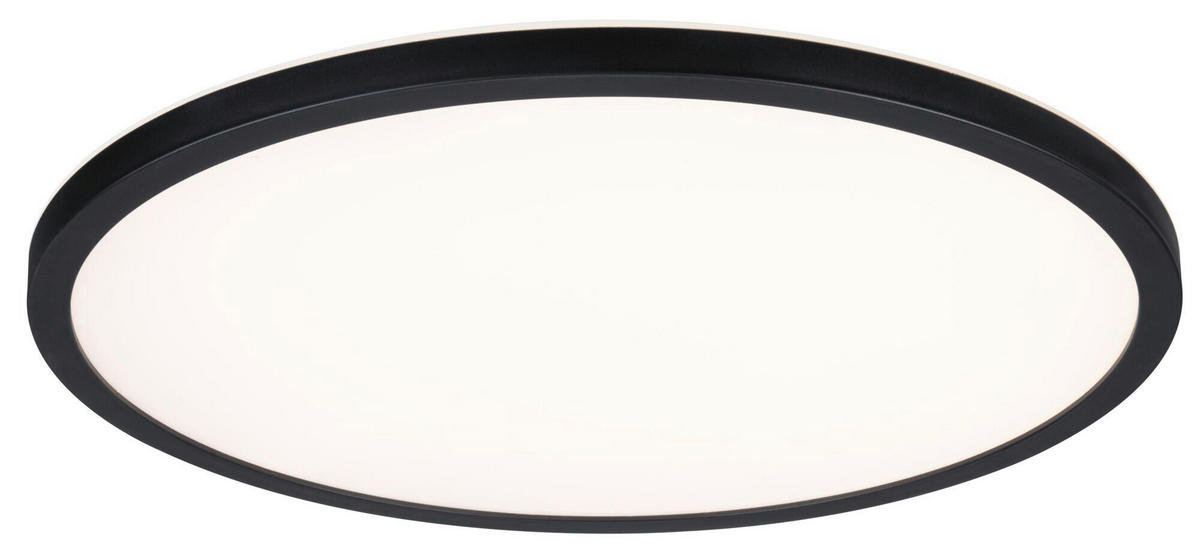 LED-DECKENLEUCHTE Atria Shine 40,0/3,5 cm   - Schwarz, Basics, Kunststoff (40,0/3,5cm) - Paulmann