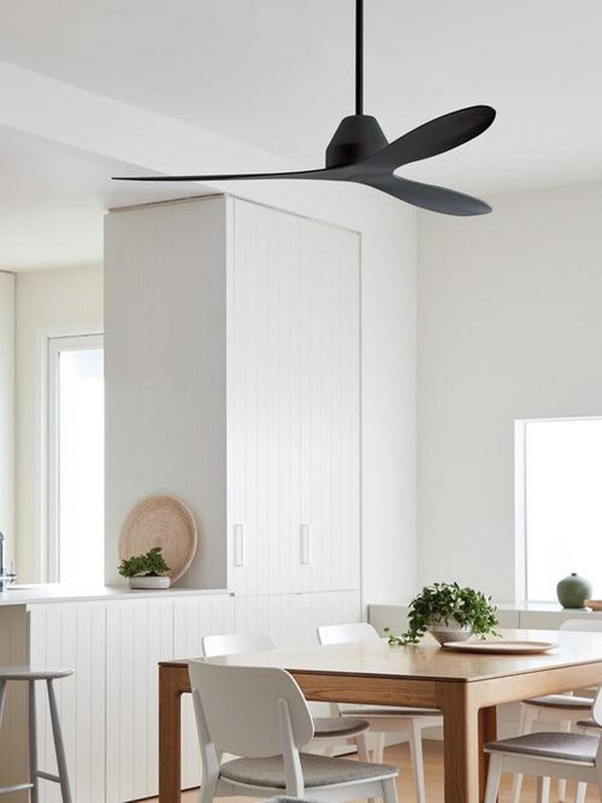 DECKENVENTILATOR  142/27 cm    - Schwarz, Basics, Kunststoff (142/27cm)